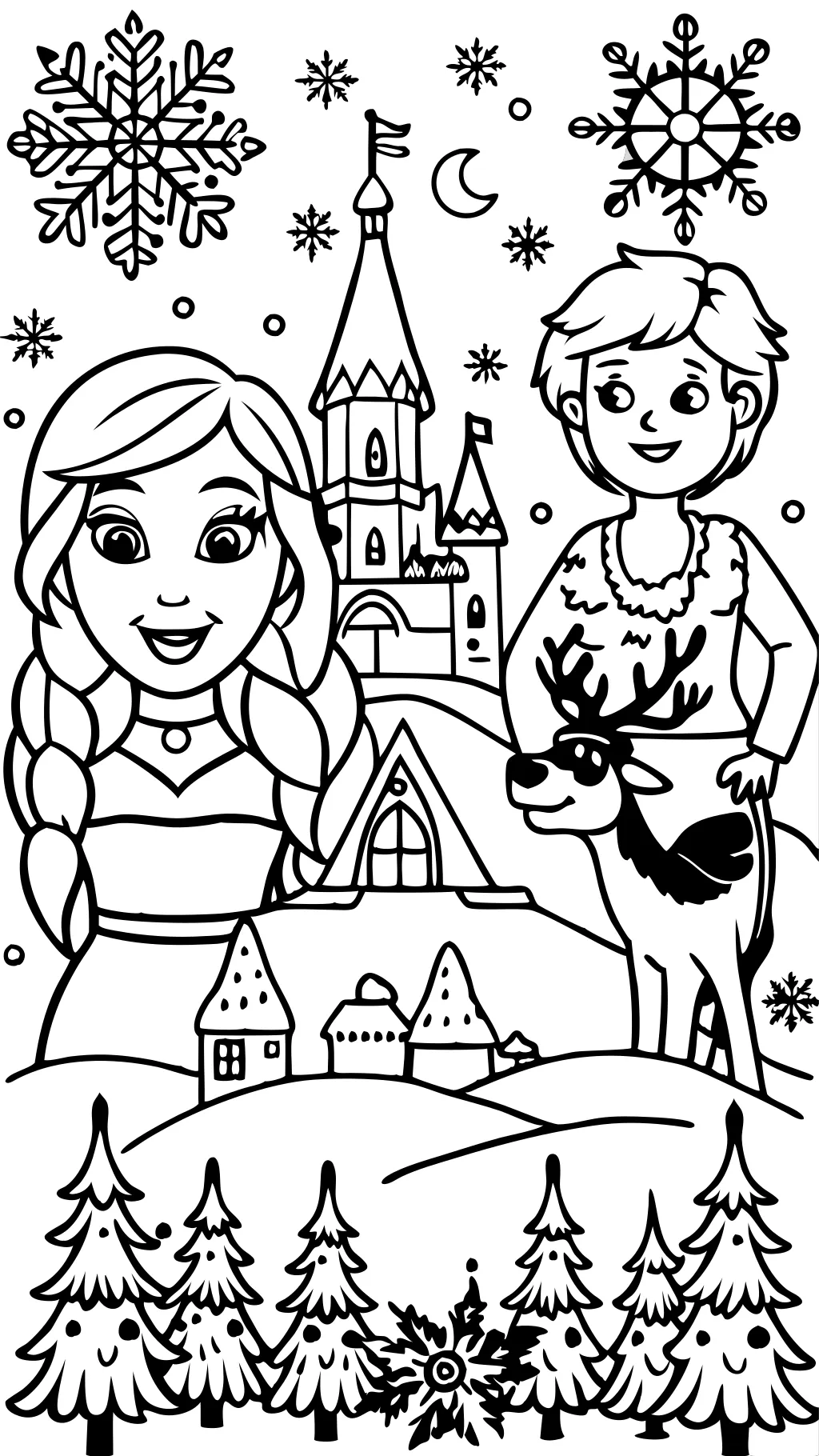 coloring pages for disney frozen